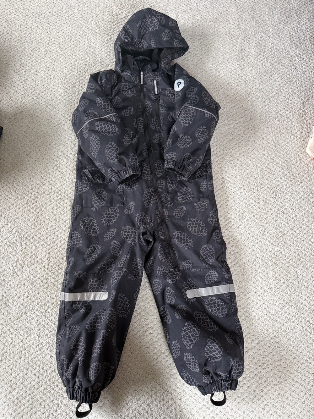 Polarn O. Pyret weatherpro waterproof shell with fleece lining size 4-5
